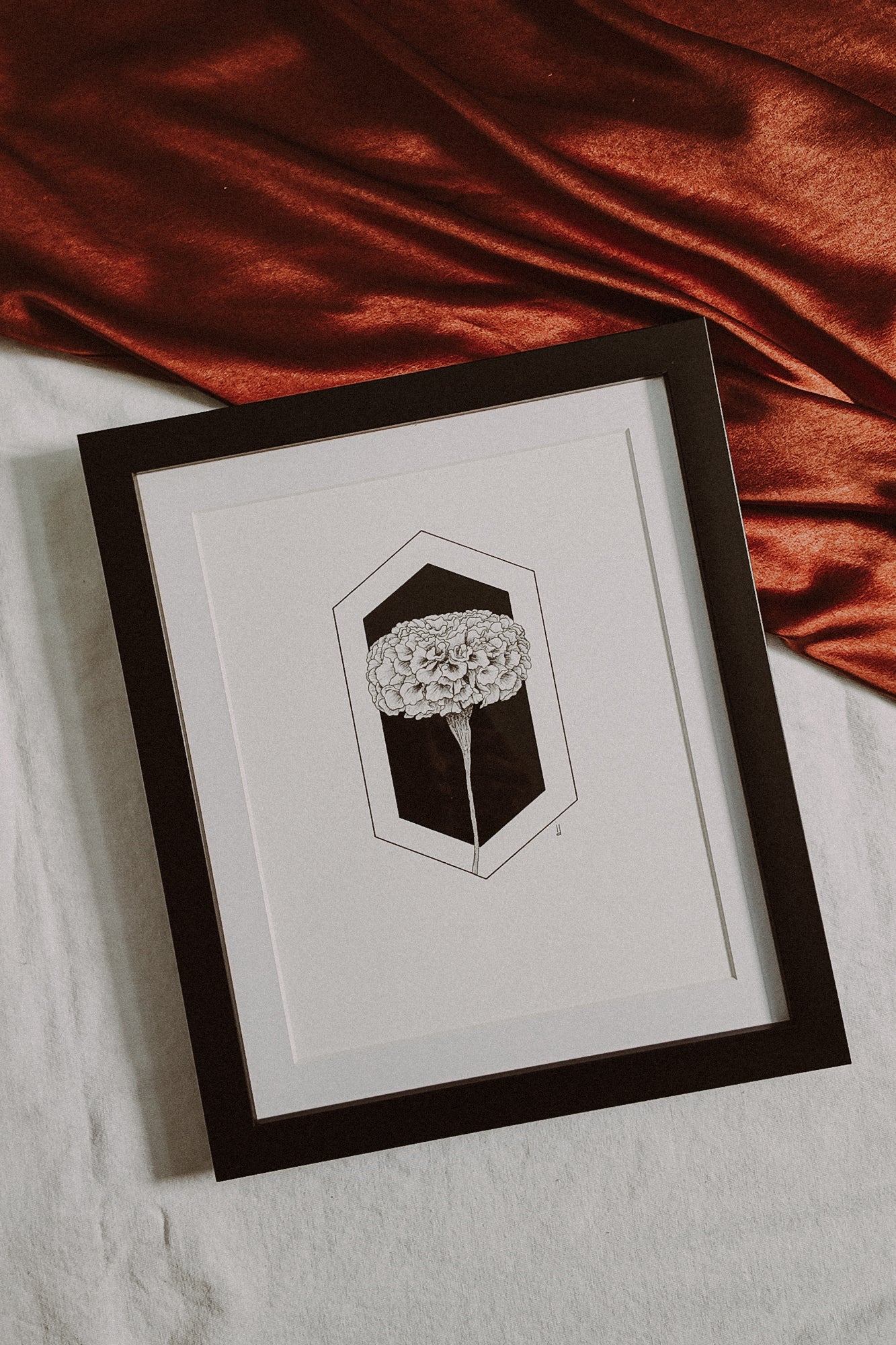 Framed Marigold Print