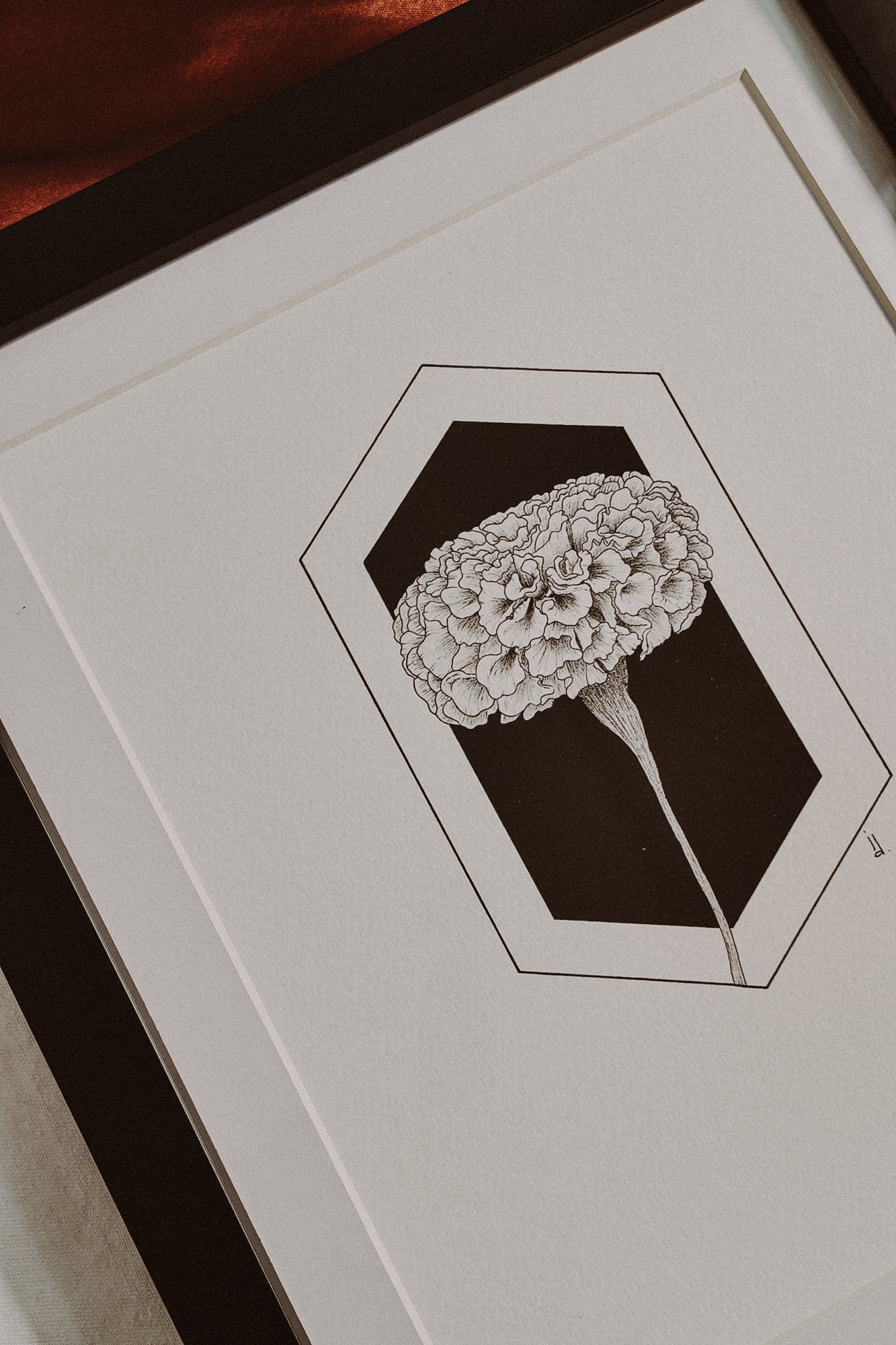 Framed Marigold Print